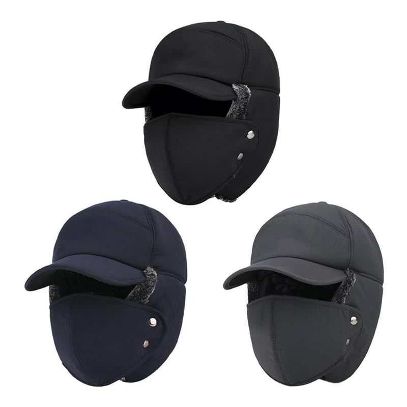 Unisex windproof & warm & ear protection & face protection hat