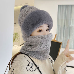 Mask Scarf One Piece Hat