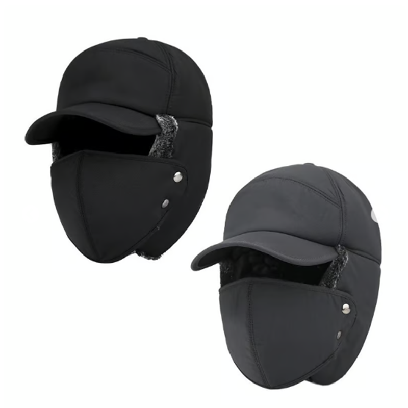 Unisex windproof & warm & ear protection & face protection hat