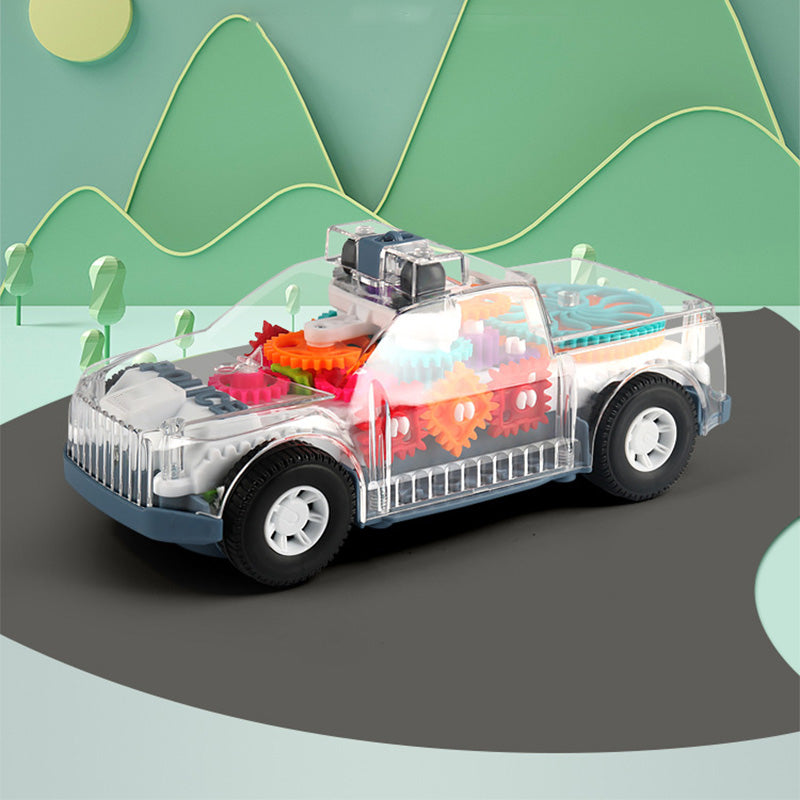 Transparent Electric Car Toy