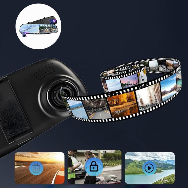 Front and Rear Dual Recording HD Night Vision Dash Cam