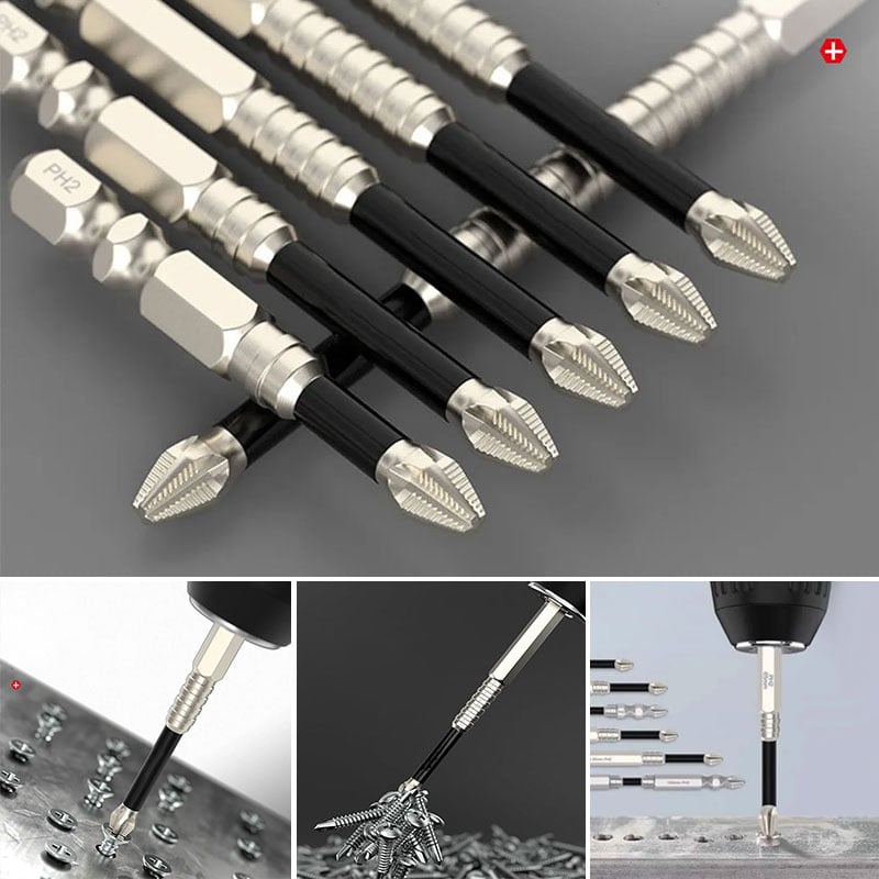 High-Magnetic Screwdriver Drill Bit Set