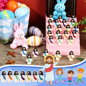 Mini Jesus Figurines With Jesus love You Slogan