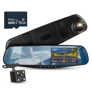 Front and Rear Dual Recording HD Night Vision Dash Cam