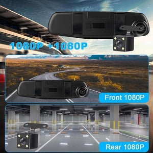 Front and Rear Dual Recording HD Night Vision Dash Cam