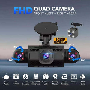 4 Channel FHD Dash Cam