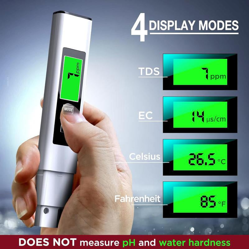 New 4 in 1 Tds Meter Digital Water Tester