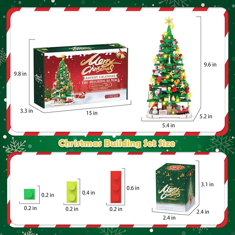 2024 Christmas Tree Building Toy Set