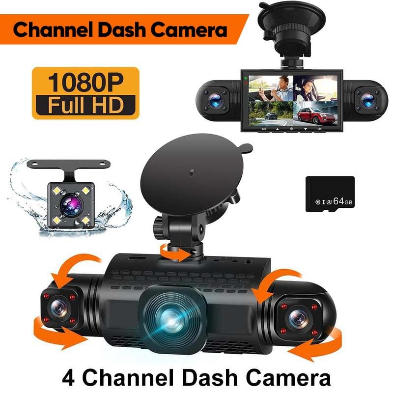 4 Channel FHD Dash Cam