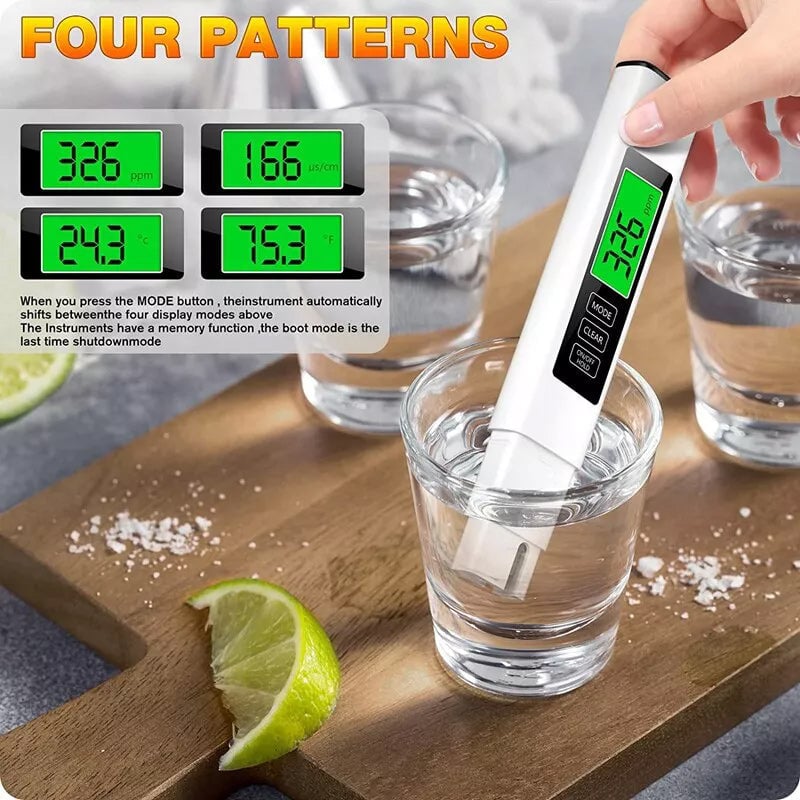 New 4 in 1 Tds Meter Digital Water Tester