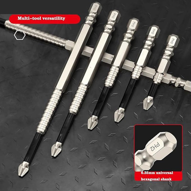 High-Magnetic Screwdriver Drill Bit Set