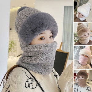 Mask Scarf One Piece Hat