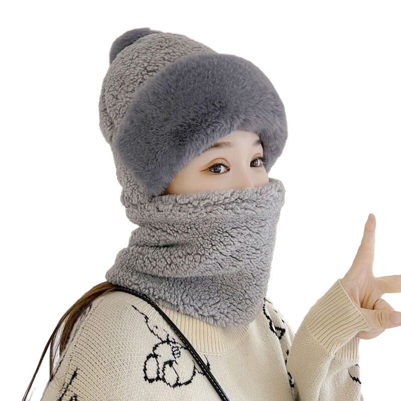 Mask Scarf One Piece Hat