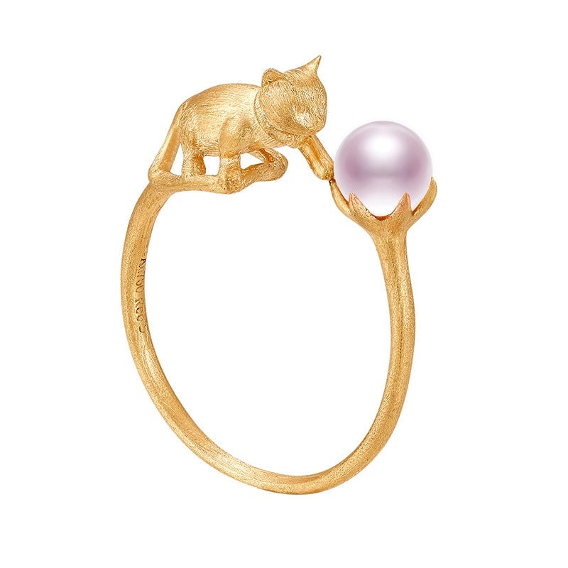 Pearl Cat Ring