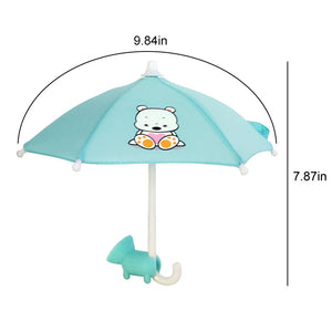 Cute Mobile Phone Holder With Sun Umbrella