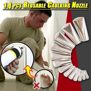 Reusable Caulking Nozzle Applicator Finishing Tool