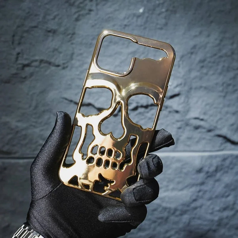 Plated Skull Case Cover For iPhone