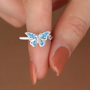 Butterfly Spinning Open Ring