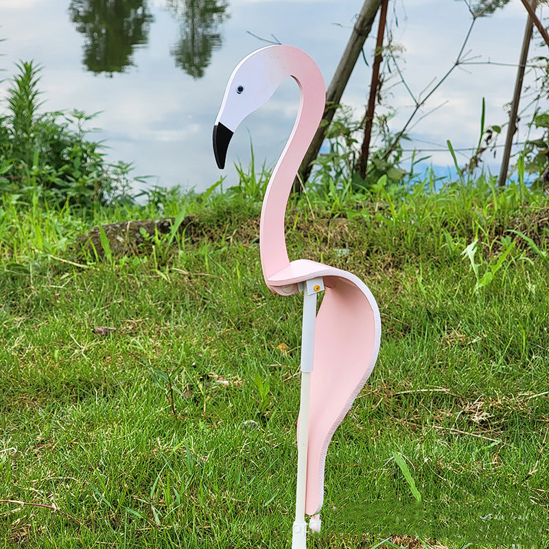 Swirl Flamingo Garden Decoration