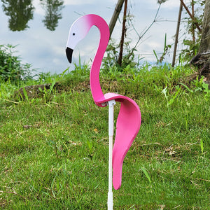 Swirl Flamingo Garden Decoration