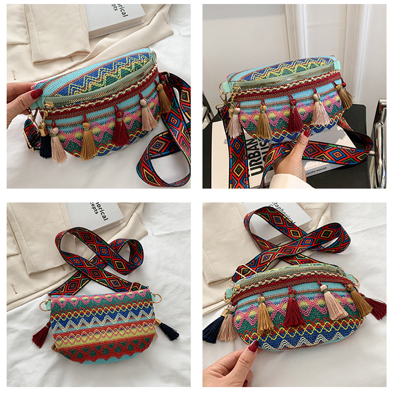 Vintage Colorful Waist Bag