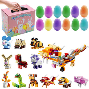 12Pcs Wind Up Toy Prefilled Easter Eggs