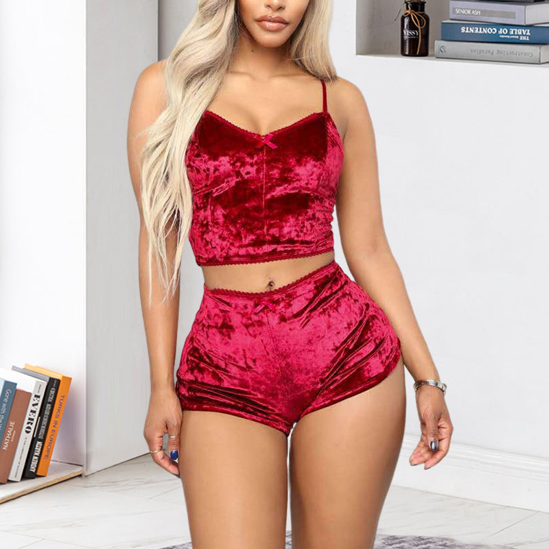 Velvet Sexy Two-Piece Suit