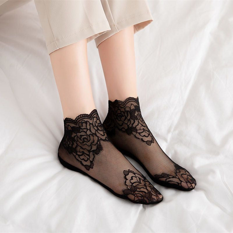 New Ladies Fashion Lace Socks