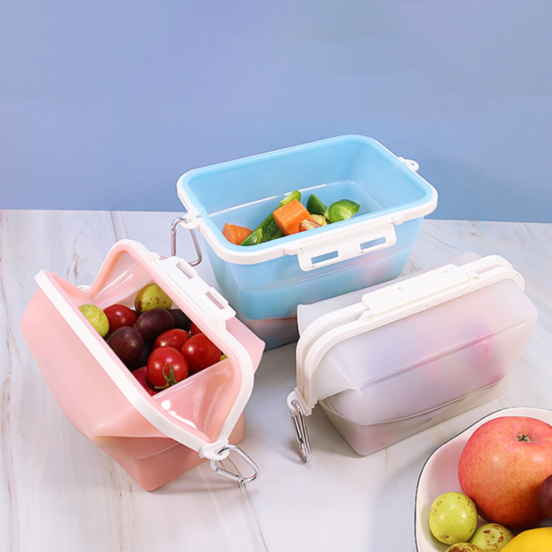 Collapsible Silicone Food Storage Box