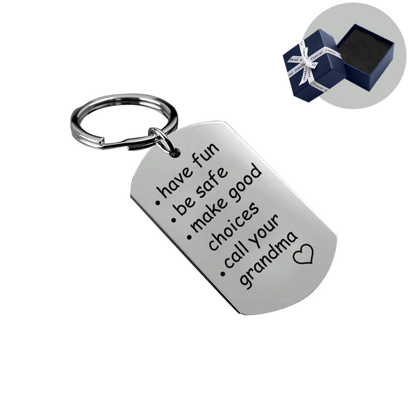 Reminder to Do Things Stainless Steel Keychain