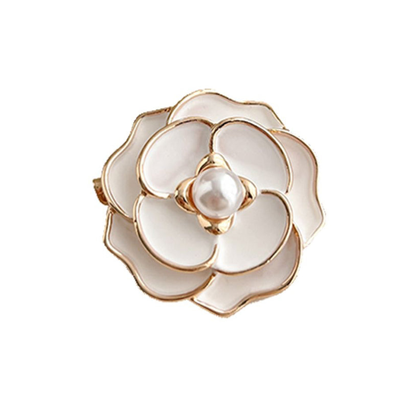 Women's Elegant Pearl Floral Clip