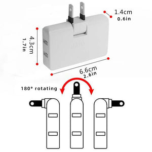 Rotatable Socket Converter (3 PCS)