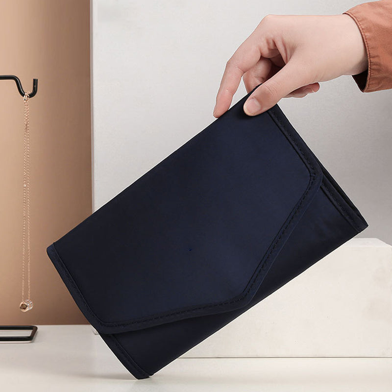 Foldable Velvet Travel Accessory Pouch