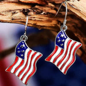 Adorable American Flag Earrings