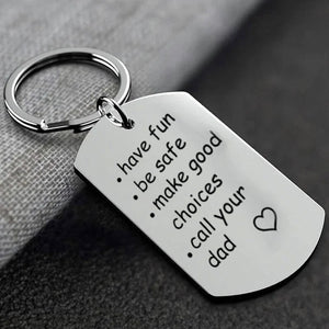 Reminder to Do Things Stainless Steel Keychain