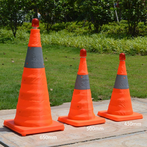 Foldable Traffic Reflecting Safety Cone