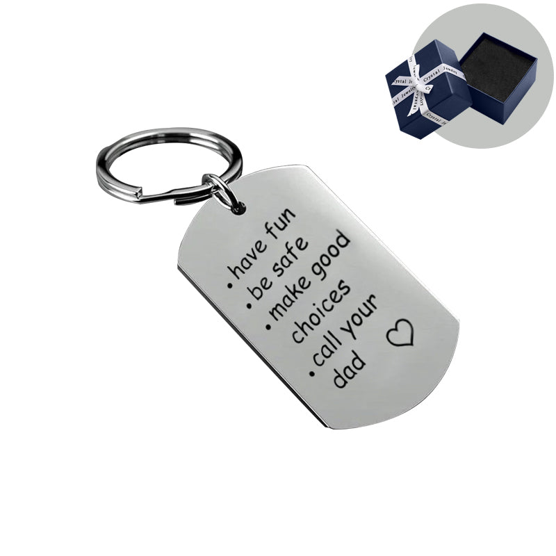 Reminder to Do Things Stainless Steel Keychain