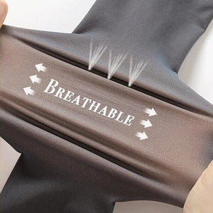 Fake Translucent Warm Plush Lined Elastic Tights