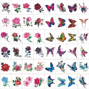 Stylish & Creative 3D Tattoo Stickers 50PCS