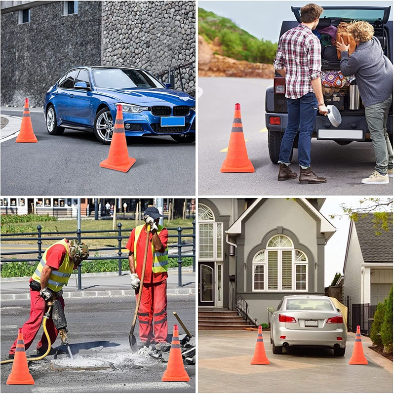 Foldable Traffic Reflecting Safety Cone