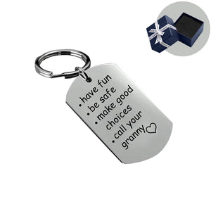 Reminder to Do Things Stainless Steel Keychain