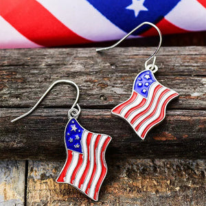 Adorable American Flag Earrings