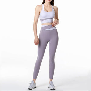 Color-coded High-waisted Belly Yoga Clothing