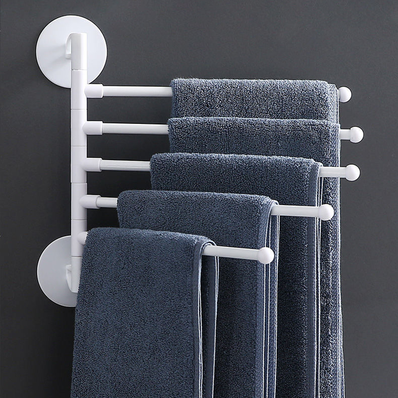 Punching-free Rotating Towel Rail