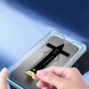 Anti-Spy Screen Protector With Auto Alignment Kit For iPhone