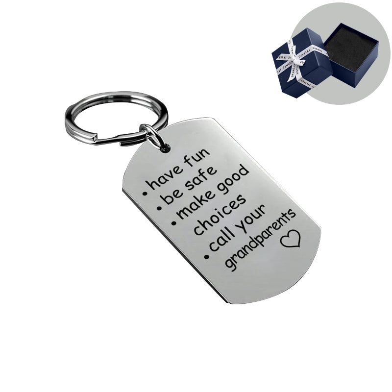 Reminder to Do Things Stainless Steel Keychain