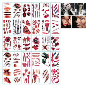 Halloween Prank Makeup Temporary Tattoo