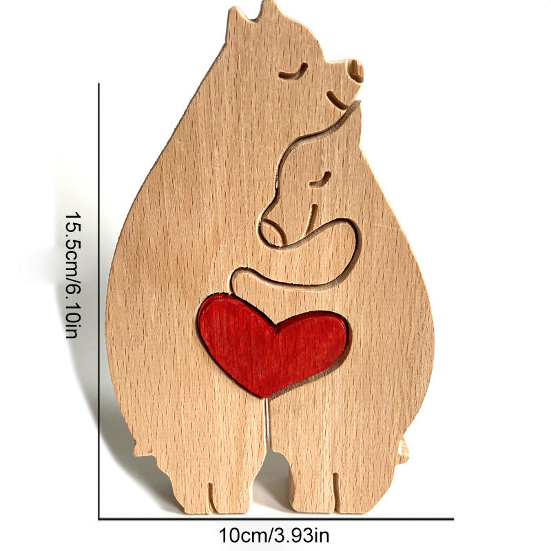 Mother's Day Animal Wooden Ornament