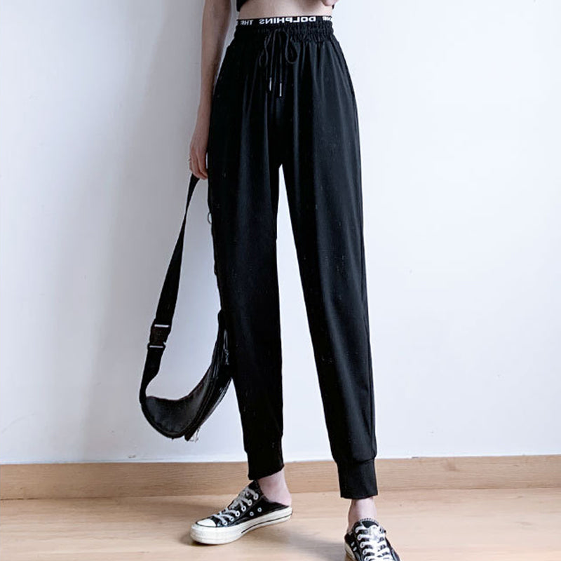 Ice Silk Sports Loose Casual Pants