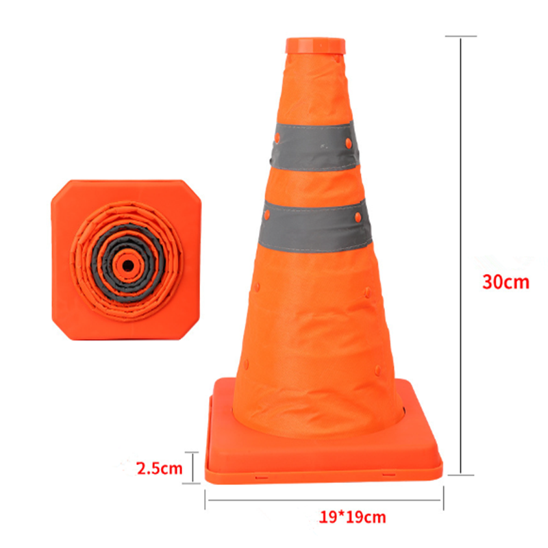 Foldable Traffic Reflecting Safety Cone